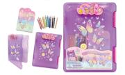 Opakowanie Teczka A4 z klipsem + kredki Motylki