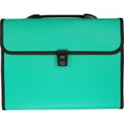 Opakowanie Teczka A4 z rączką 12 przegródek zielona