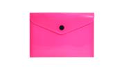 Opakowanie Teczka A6 kopertowa PP neon różowy