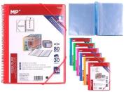 Opakowanie Teczka na spirali A4 z 30 koszulkami z gumką MIX