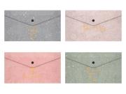 Opakowanie Teczka na zatrzask M A4 PP druk Lux kwiaty