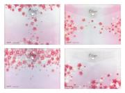 Opakowanie Teczka na zatrzask M A5 PP druk Lux kwiaty