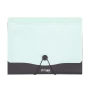 Opakowanie Teczka Vfile A4 z 13 przekładkami miętowa STRIGO