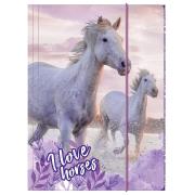 Opakowanie Teczka z gumką A4 Konie 25 DERFORM