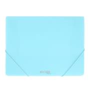 Opakowanie Teczka z gumką A4 PP neon niebieska STRIGO