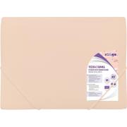 Opakowanie Teczka z gumką A4 PP pastel morelowa STRIGO