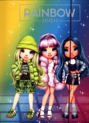 Opakowanie Teczka z gumką Rainbow High A4 10 sztuk