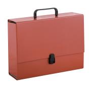 Opakowanie Teczka z rączką A4  10 cm Penmate czerwona pastelowa