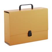 Opakowanie Teczka z rączką A4 10 cm Penmate pomarańczowa pastelowa