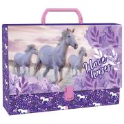 Opakowanie Teczka z rączką gruba Konie 25 DERFORM