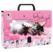 Opakowanie Teczka z rączką gruba Cleo i Frank Kot 35