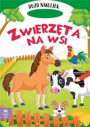 Teczka zwierzęta na wsi z podójnymi naklejkami. Autor: Opracowanie zbiorowe. Dadada.pl Okładka książki Teczka zwierzęta na wsi z podójnymi naklejkami