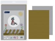 Opakowanie Tektura falista B4 złota/srebrna 10 arkuszy