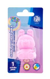 Opakowanie Temperówka i gumka w kształcie króliczka 2w1 Astra blister 1 sztuka mix