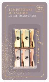 Opakowanie Temperówka metalowa 2 sztuki Satin Gold