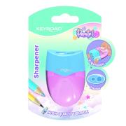 Temperówka plastikowa KEYROAD pastel podwójna z pojemnikiem. Wydawca: Keyroad. Dadada.pl Opakowanie Temperówka plastikowa KEYROAD pastel podwójna z pojemnikiem