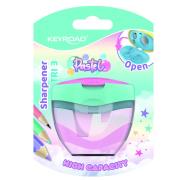 Opakowanie Temperówka plastikowa KEYROAD potrójna z pojemnikiem