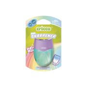 Temperówka podwójna owalna pastel CRICCO. Wydawca: Cricco. Dadada.pl Opakowanie Temperówka podwójna owalna pastel CRICCO