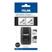 Opakowanie Temperówko - gumka Compact Shadow + 2 gumki MILAN