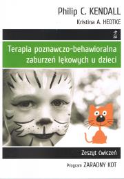 Okładka książki Terapia poznawczo-behawioralna zaburzeń lękowych u dzieci Program Zaradny Kot. Zeszyt ćwiczeń (wyd. 2023)