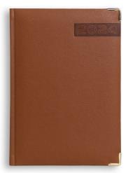 Opakowanie Terminarz 2024 A5 dzienny Lux - brązowy
