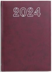 Opakowanie Terminarz 2024 B6 dzienny - bordowy
