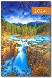 Opakowanie Terminarz 2024 B6 dzienny - góry i woda