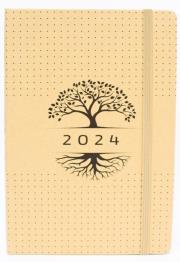 Opakowanie Terminarz 2024 dzienny B6 Bioeco z gumką MIX