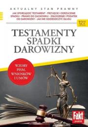 Okładka książki Testamenty, spadki, darowizny