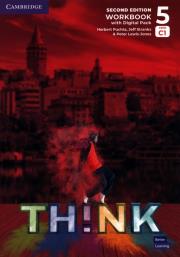 Think Level 5 Workbook with Digital Pack British English. Autor: Puchta Herbert, Stranks Jeff, Lewis-Jones Peter. Dadada.pl Okładka książki Think Level 5 Workbook with Digital Pack British English