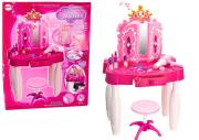 Toaletka sterowana różdżką MP3 + akcesoria różowa. Wydawca: Leantoys. Dadada.pl Opakowanie Toaletka sterowana różdżką MP3 + akcesoria różowa