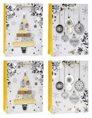 Opakowanie Torebka świąteczna 18x24x8cm mix ROZETTE