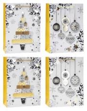 Opakowanie Torebka świąteczna 26x32x10cm mix ROZETTE