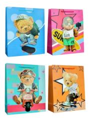 Opakowanie Torebka upominkowa 3D brokat JYWK 023 L