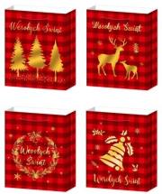 Opakowanie Torebka upominkowa S Boże Narodzenie MIX