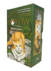 Torot mistycznych kotów. Autor: Lunaea Weatherstone, Mickie Mueller. Dadada.pl Okładka książki Torot mistycznych kotów