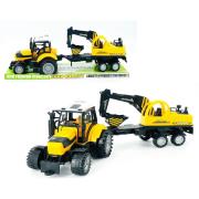 Traktor z koparką. Wydawca: Macyszyn Toys. Dadada.pl Opakowanie Traktor z koparką