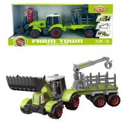 Opakowanie Traktor z łyżką i przyczepą do skręcania