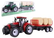Opakowanie Traktor z przyczepą i belami mix