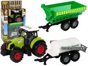 Traktor z przyczepą i cysterną. Wydawca: Leantoys. Dadada.pl Opakowanie Traktor z przyczepą i cysterną