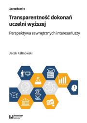 Okładka książki Transparentność dokonań uczelni wyższej