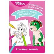 Trefliki. Koloruję i zgaduję Księżniczki, wróżki... Wydawca: Trefl. Dadada.pl Opakowanie Trefliki. Koloruję i zgaduję Księżniczki, wróżki..