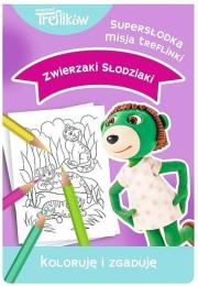 Trefliki. Koloruję i zgaduję Zwierzaki słodziaki. Wydawca: Trefl. Dadada.pl Opakowanie Trefliki. Koloruję i zgaduję Zwierzaki słodziaki