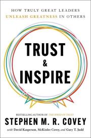 Trust & Inspire. Autor: Stephen M. R. Covey. Dadada.pl Okładka książki Trust & Inspire