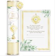 Opakowanie Tuba Pamiątka Komunijna Gołąb z Hostią