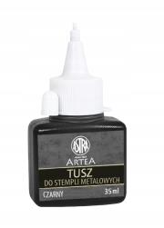 Tusz do stempli metalowych Astra 35 ml czarny. Wydawca: ASTRA art-pap. Dadada.pl Opakowanie Tusz do stempli metalowych Astra 35 ml czarny