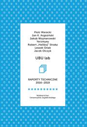 UBU lab. Raporty techniczne 2016-2024. Autor: Opracowanie zbiorowe. Dadada.pl Okładka książki UBU lab. Raporty techniczne 2016-2024