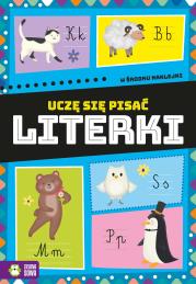 Uczę się pisać. Literki. Autor: brak autora, Magda Malicka. Dadada.pl Okładka książki Uczę się pisać. Literki