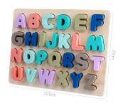 Opakowanie Układanka drewniana Alfabet litery duże