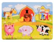 Opakowanie Układanka drewno - farma